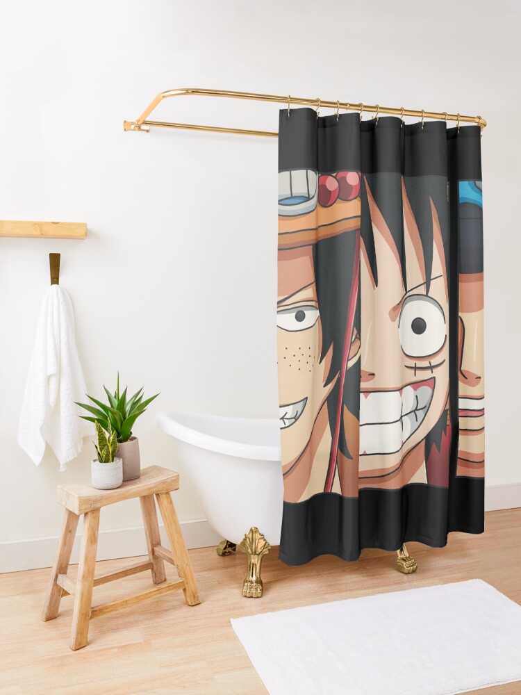 "ASCE Brothers. Ace, Luffy and Sabo " Shower Curtain for Sale by Aloha