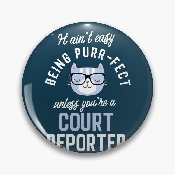 Item preview, Court Reporter Cat Lover Gifts - It ain't easy being Purr Fect designed and sold by betternotes.
