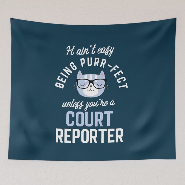 Item preview, Court Reporter Cat Lover Gifts - It ain't easy being Purr Fect designed and sold by betternotes.