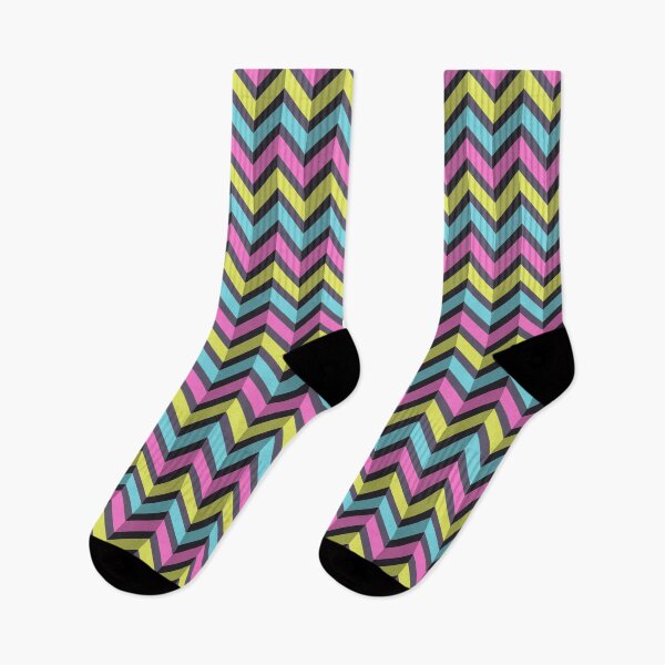 Item preview, Zigzag color lines fashion geometric pattern, chevron stylized pattern. designed and sold by IndigoCat.
