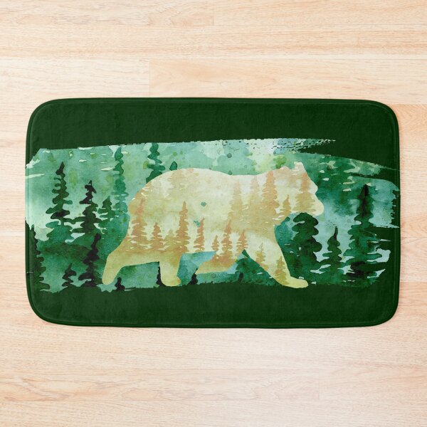 Item preview, Abstract Forest Bear designed and sold by adortopia.