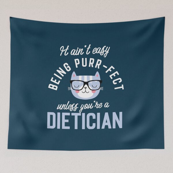 Item preview, Dietician Cat Lover Gifts - It ain't easy being Purr Fect designed and sold by betternotes.