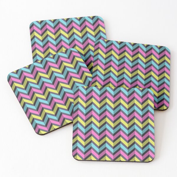 Item preview, Zigzag color lines fashion geometric pattern, chevron stylized pattern. designed and sold by IndigoCat.