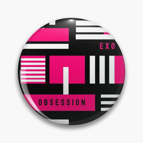 Item preview,  Exo obsession geometric abstract pink trendy kpop black designed and sold by Kpop Seoul Shop.