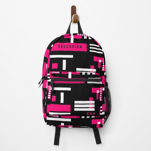 Item preview,  Exo obsession geometric abstract pink trendy kpop black designed and sold by Kpop Seoul Shop.