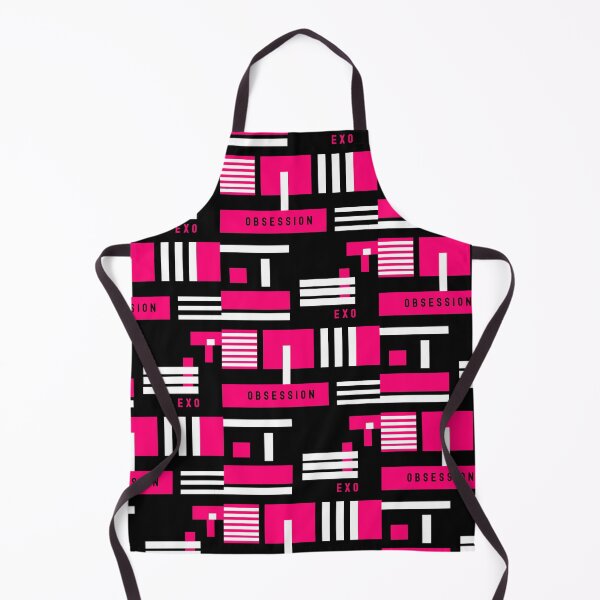 Item preview, Exo obsession geometric abstract pink trendy kpop black designed and sold by Kpop Seoul Shop.