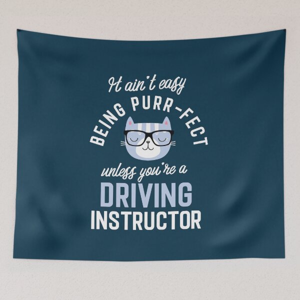 Item preview, Driving Instructor Cat Lover Gifts - It ain't easy being Purr Fect designed and sold by betternotes.