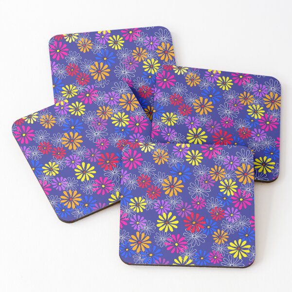 Item preview, Daisies of Many Colors on Blue designed and sold by Diane Warren.