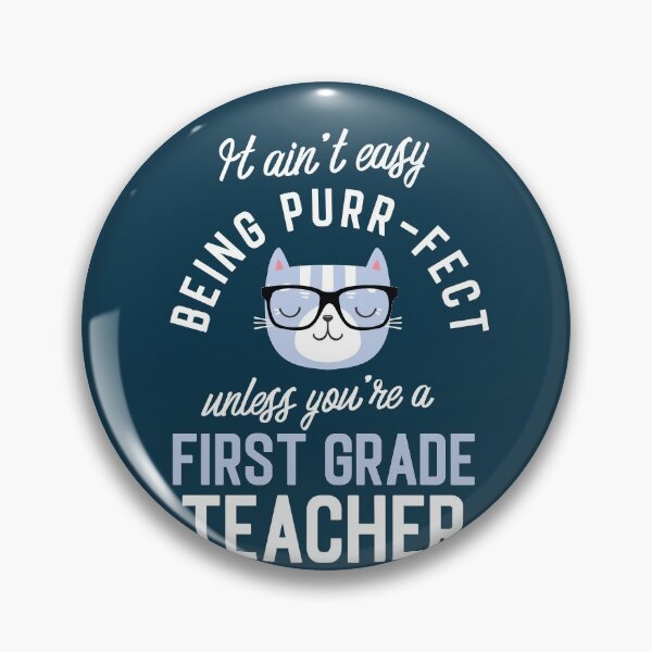 Item preview, First Grade Teacher Cat Lover Gifts - It ain't easy being Purr Fect designed and sold by betternotes.