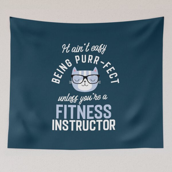 Item preview, Fitness Instructor Cat Lover Gifts - It ain't easy being Purr Fect designed and sold by betternotes.