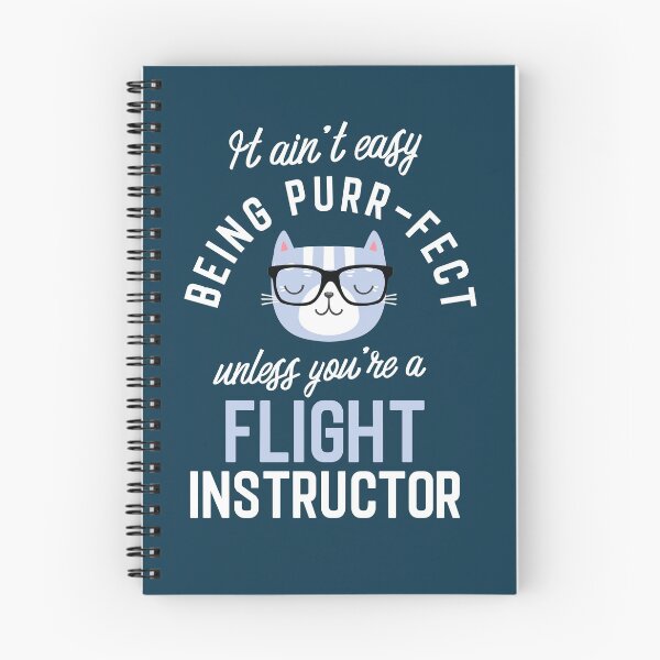 Item preview, Flight Instructor Cat Lover Gifts - It ain't easy being Purr Fect designed and sold by betternotes.