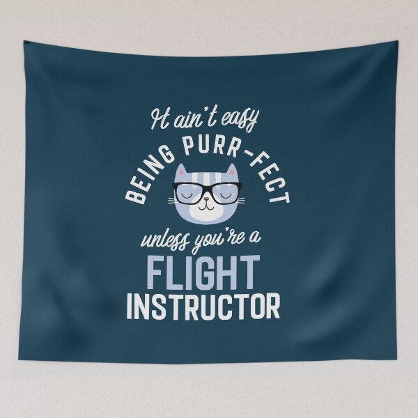 Item preview, Flight Instructor Cat Lover Gifts - It ain't easy being Purr Fect designed and sold by betternotes.