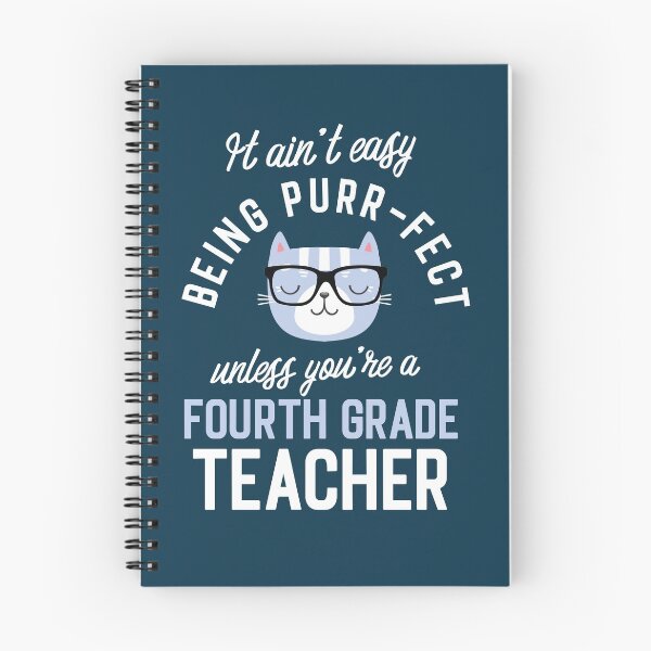 Item preview, Fourth Grade Teacher Cat Lover Gifts - It ain't easy being Purr Fect designed and sold by betternotes.
