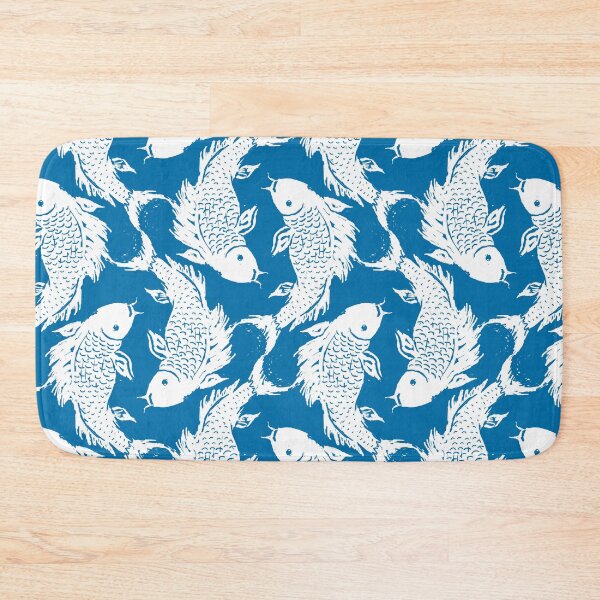 Item preview, Cute Koi Pattern in Blue designed and sold by Nonshape.
