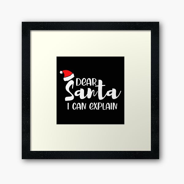 Item preview, Dear Santa I can Explain vintage christmas ornament designed and sold by athit.