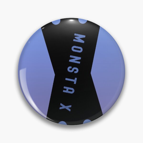 Item preview, Monsta X geometric abstract blue gradient trendy kpop black designed and sold by Kpop Seoul Shop.