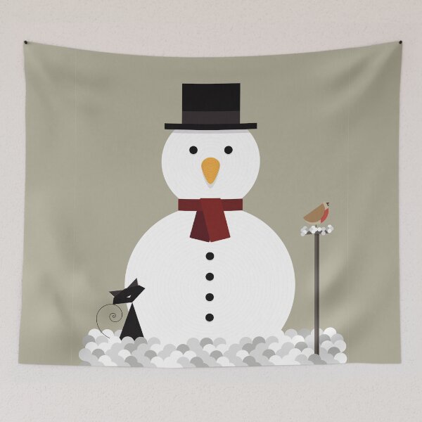 Item preview, A festive Christmas design of a snowman designed and sold by chattleyworks.