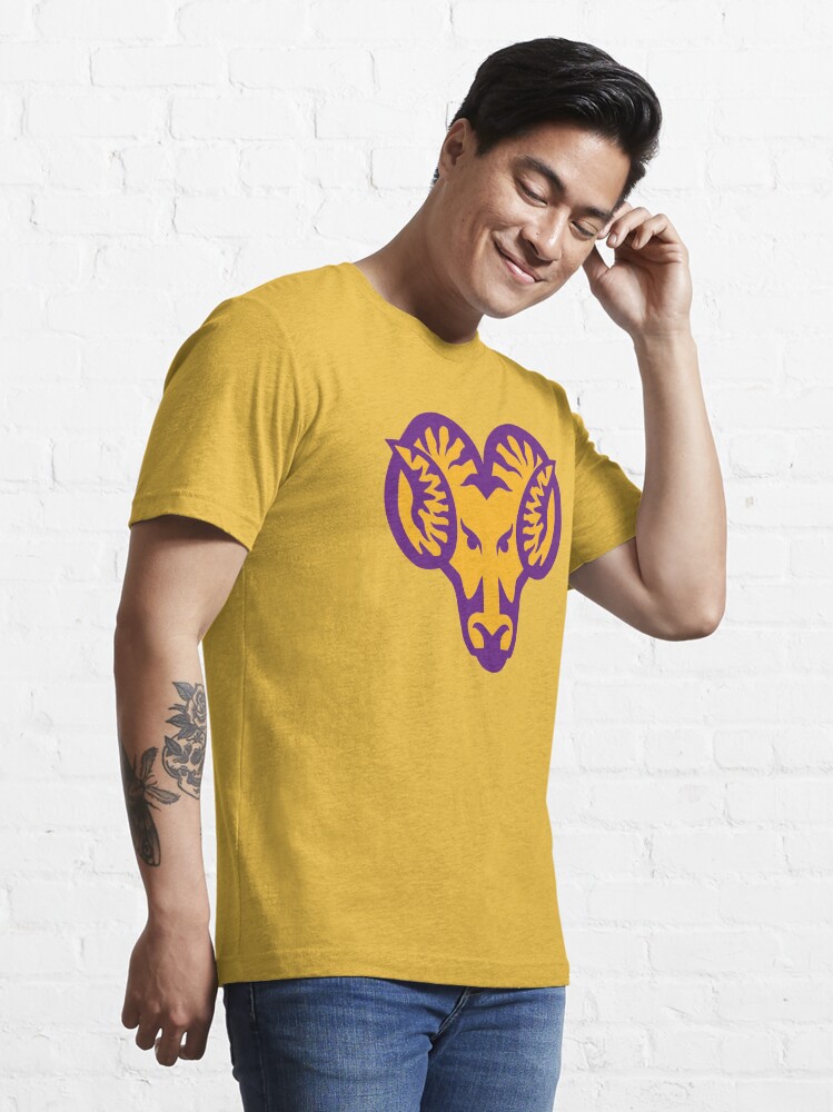 West Chester Golden Rams Mens T Shirt - Short Sleeve Crew Neck Soft Fitted  Tees Classic Tshirts