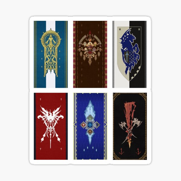 "FFXVI Final Fantasy 16 Flags" Sticker for Sale by Fauxfell Redbubble