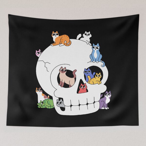 Item preview, Skull is Full of Cats designed and sold by obinsun.