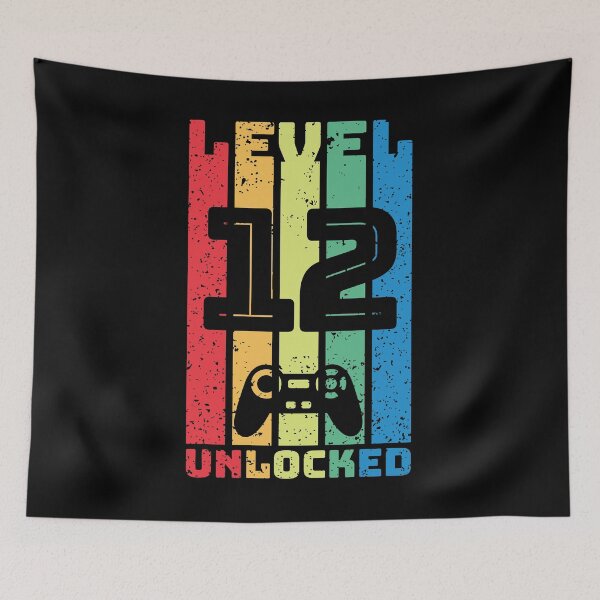 Item preview, Level 12 Unlocked - Birthday Present Twelve Year Old designed and sold by EstelleStar.