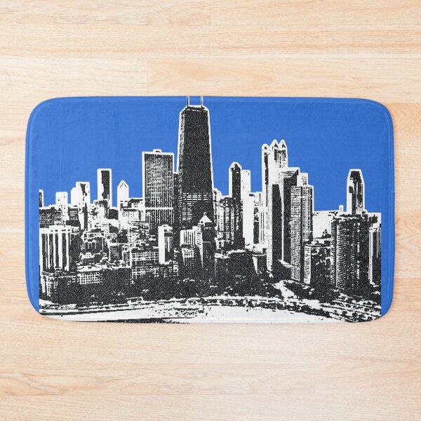 Item preview, USA Chicago Skyline Poster Art Print designed and sold by ZserbDesign.