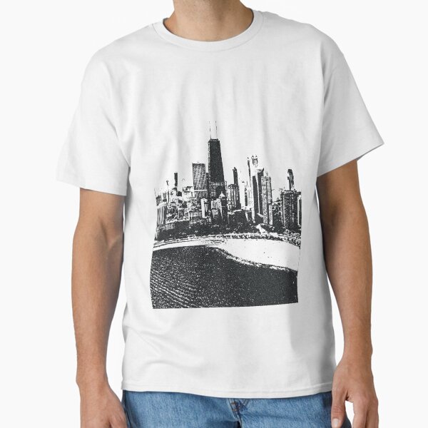 Item preview, USA Chicago Skyline Poster Art Print designed and sold by ZserbDesign.