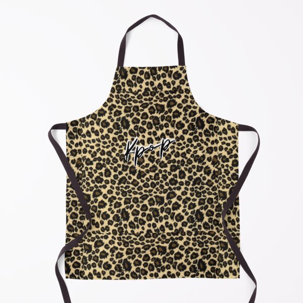 Item preview, Kpop leopard print trendy script designed and sold by Kpop Seoul Shop.