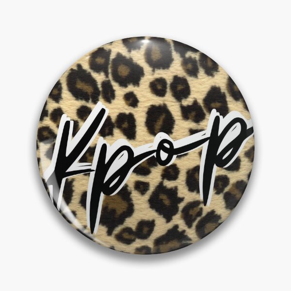 Item preview, Kpop leopard print trendy script  designed and sold by Kpop Seoul Shop.