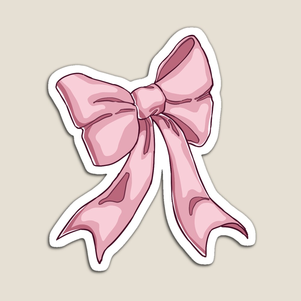 Protect Your Heart Cute Pink Bow Sticker for Sale by Designby Eve