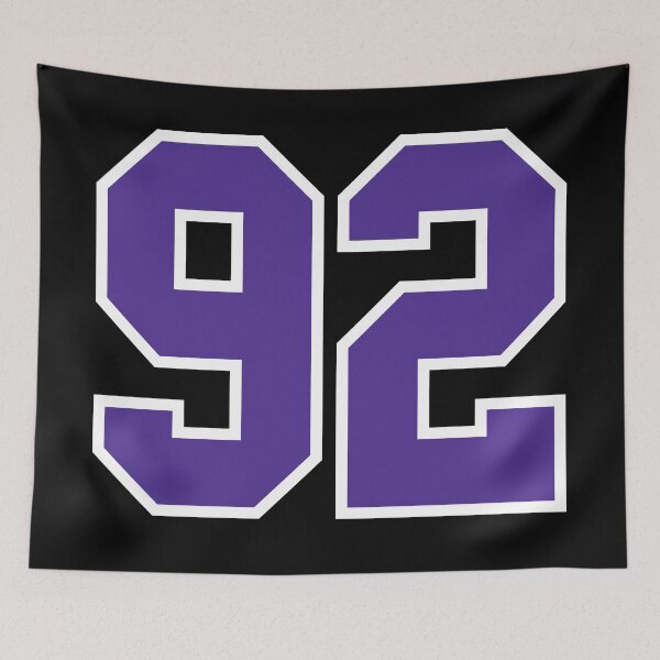 Item preview, Ninety-Two Purple Jersey Number Sports 92 designed and sold by HelloFromAja.