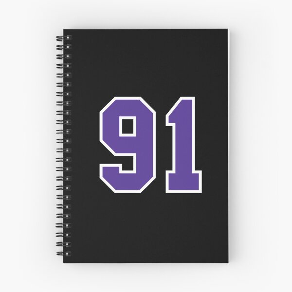 Item preview, Ninety-One Purple Jersey Number Sports 91 designed and sold by HelloFromAja.