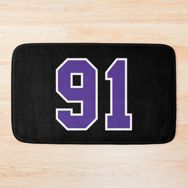 Item preview, Ninety-One Purple Jersey Number Sports 91 designed and sold by HelloFromAja.