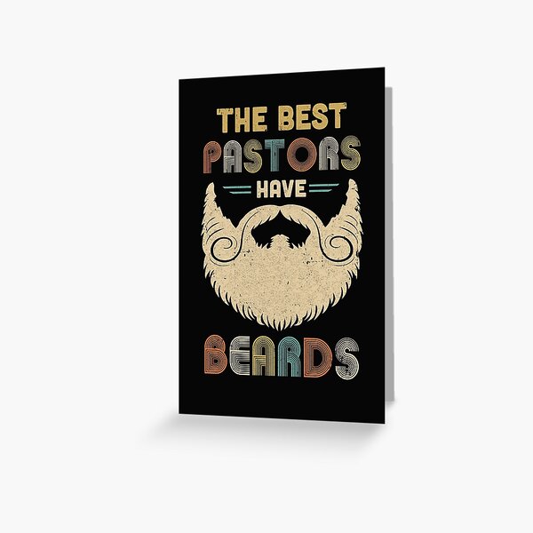 Item preview, Vintage The Best Pastors Have Beards Pastor Gift designed and sold by CreativeGift.