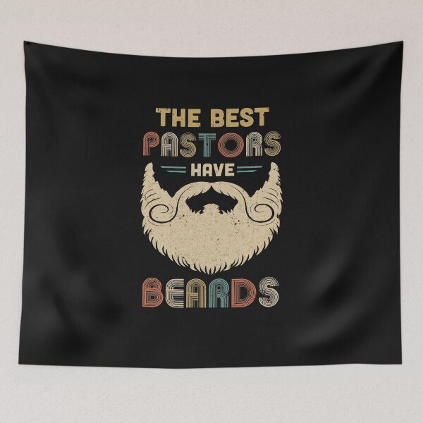 Item preview, Vintage The Best Pastors Have Beards Pastor Gift designed and sold by CreativeGift.