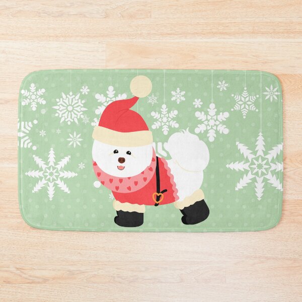 Item preview, Bichon Frise Christmas Santa Claus designed and sold by Lulupainting.