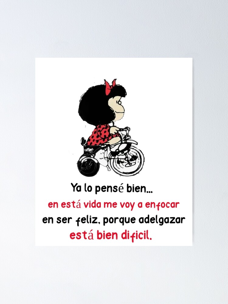 Mafalda Quino Comics Poster for Sale by Elena Bee