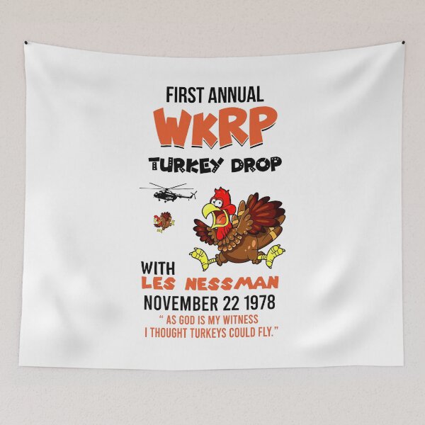 Item preview, First annual WKRP Turkey Drop Raglan  designed and sold by TheHudson.