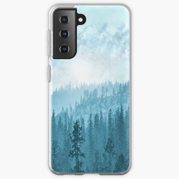 Here Comes The Sun - Misty Forest - Turquoise Samsung Galaxy Soft Case