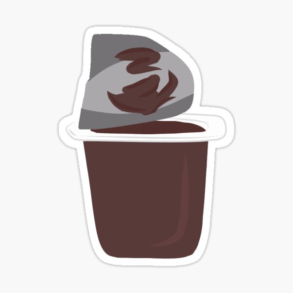 "Chocolate Pudding Cup" Sticker for Sale by smirwin16 Redbubble