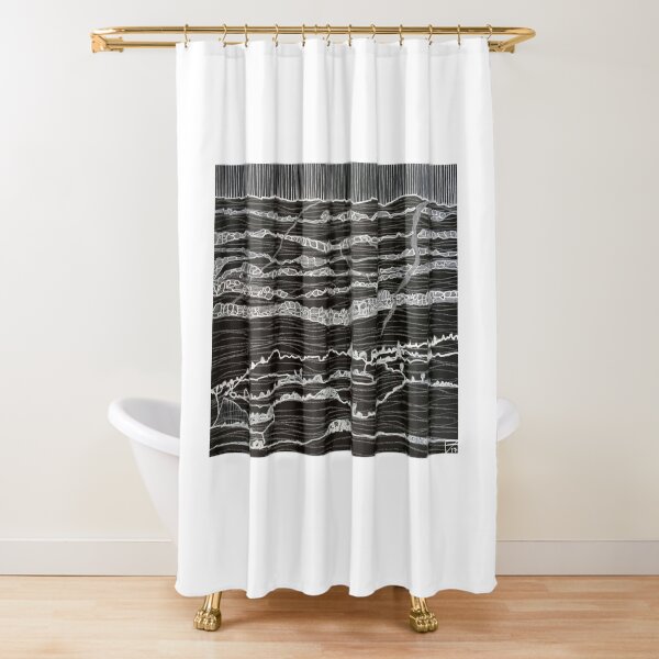 Wild things in holes and caves Shower Curtain