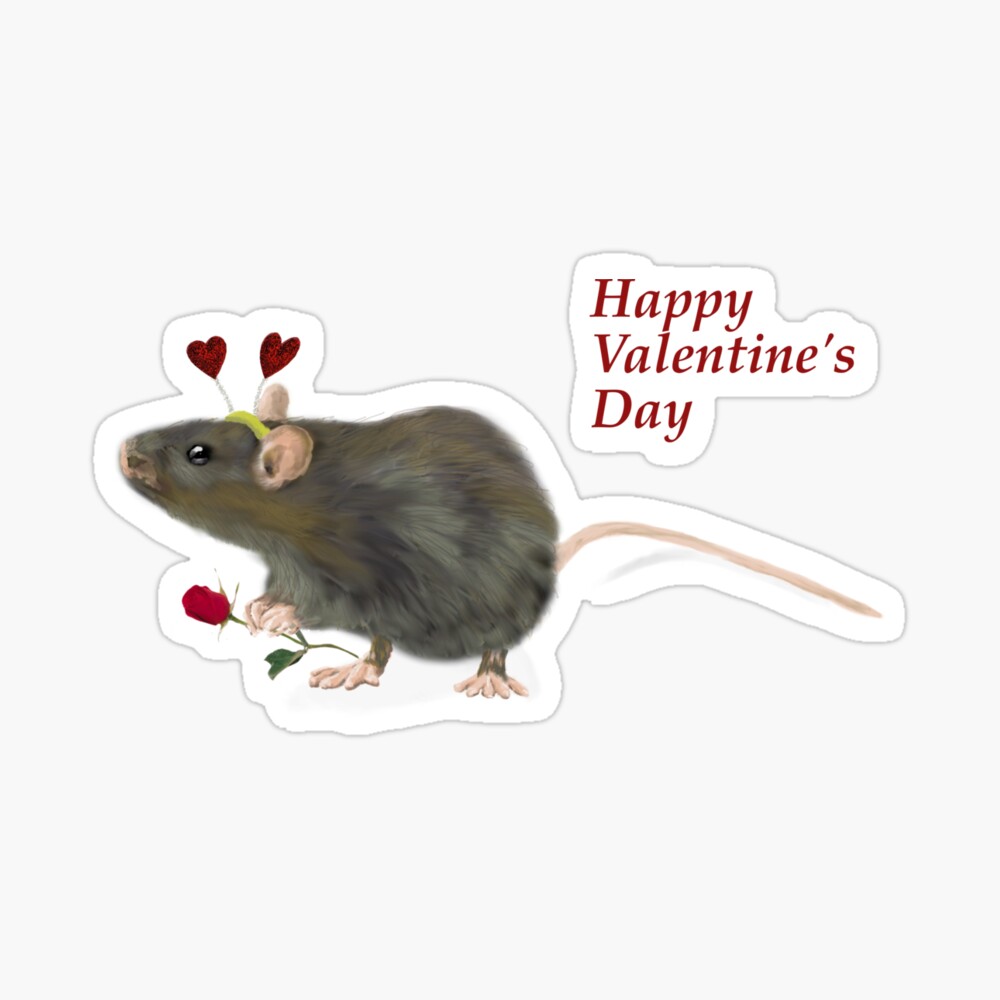 Rat Valentine Card