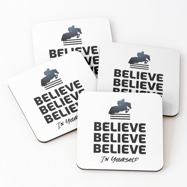 Item preview, Believe In Yourself Showjumping designed and sold by HorseLifeCo.