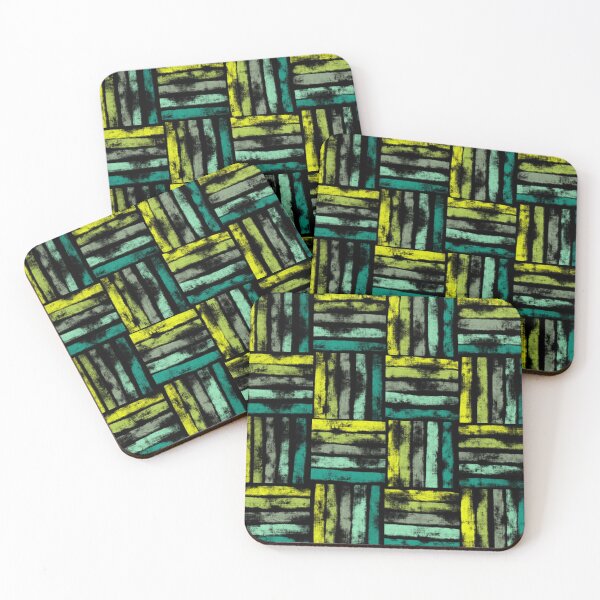 Item preview, Modern geometric wicker line pattern designed and sold by IevaLiART.