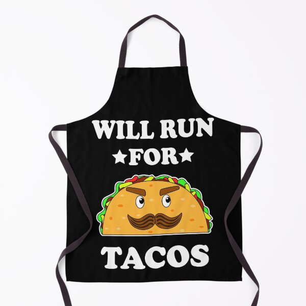 Item preview, Funny Will Run For Tacos Illustration designed and sold by vineeth.