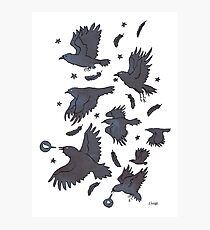 Flight of Ravens Photographic Print
