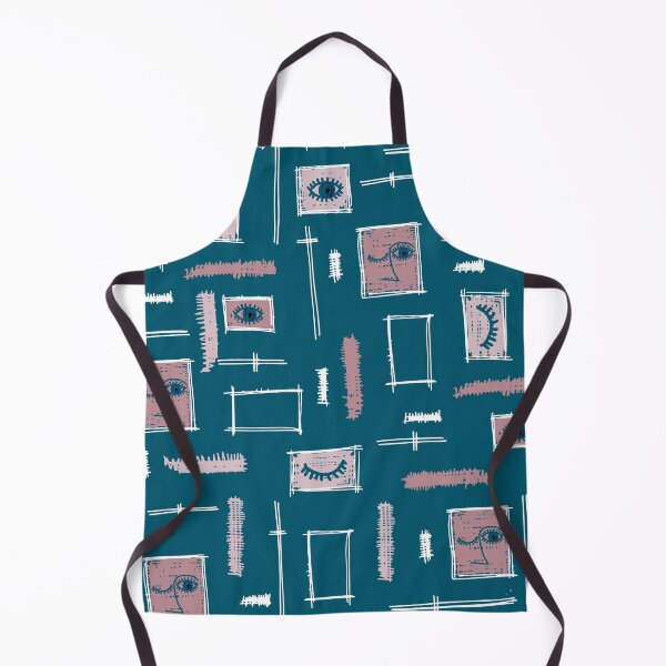 Item preview, Paintbrush Faces Teal designed and sold by radgedesign.