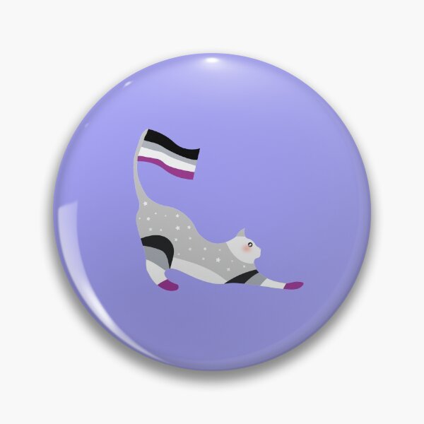 Item preview, Asexual Pride Pastel Rainbow Cat designed and sold by twicetrader.