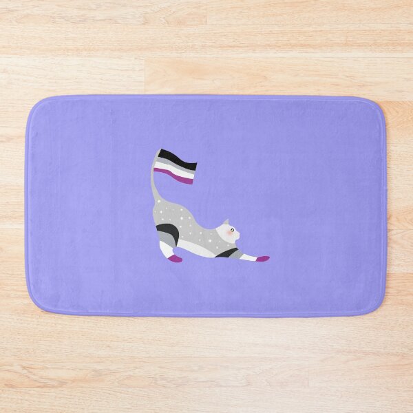 Item preview, Asexual Pride Pastel Rainbow Cat designed and sold by twicetrader.