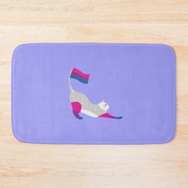 Item preview, Bisexual Pride Sparkly Pastel Rainbow Cat  designed and sold by twicetrader.